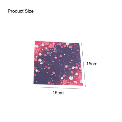 Papel Origami Reversible Bicolor con Estampado Floral Japonés - Image 12