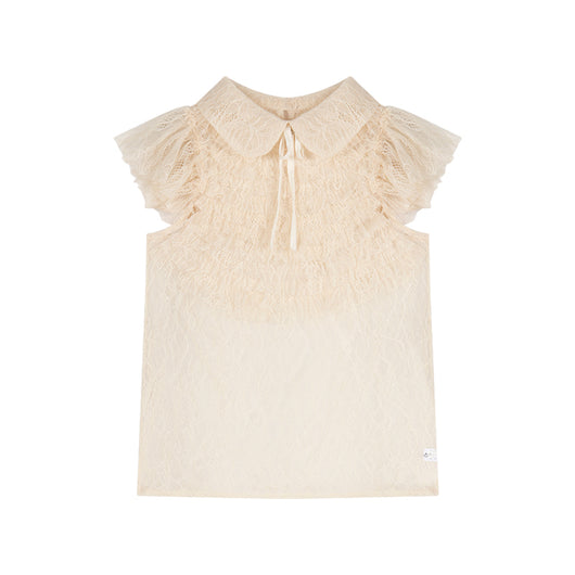 Blusa Elegante con Lazo Francés y Cuello de Solapa en Chifón - Image 6