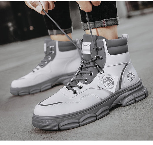 Botas Martin Altas Estilo Británico Casual para Hombre - Image 18