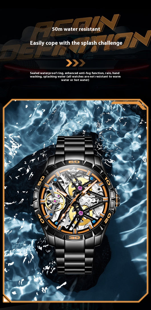 Reloj Mecánico Automático Deportivo para Hombre Resistente al Agua - Image 9