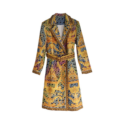 Abrigo Vintage Estampado para Mujer - Image 3