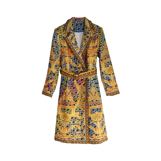 Abrigo Vintage Estampado para Mujer - Image 3
