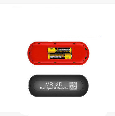 Black and red Bluetooth mobile gaming controller with a joystick and four red action buttons. - Image 3