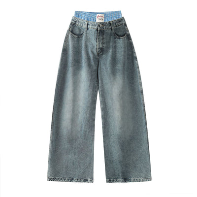 Jeans Rectos Vintage Lavados para Hombre - Estilo Urbano Otoño - Image 3
