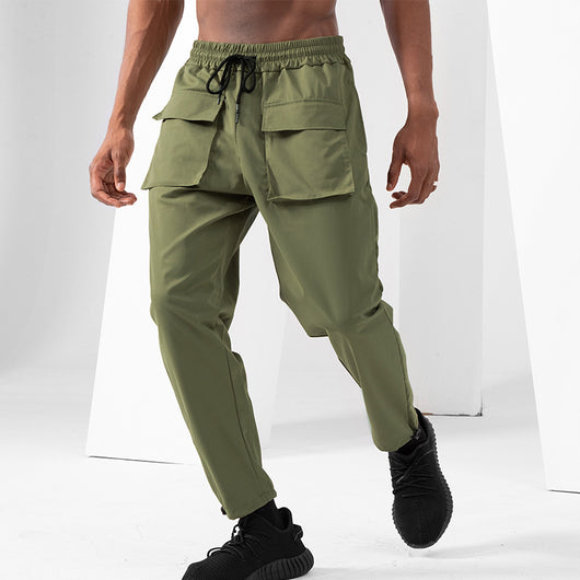 Pantalones Casuales Talla Grande Corte Recto Secado Rápido - Image 7