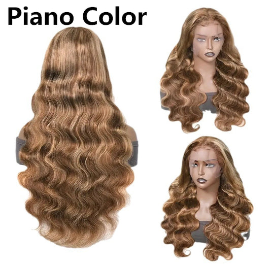 Peluca Frontal de Encaje Ondas Medianas Cabello Largo Rizado Cobertura Total - Image 7