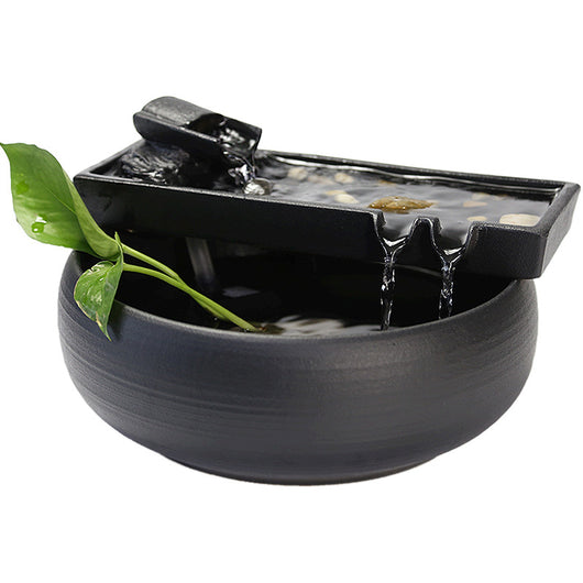 Fuente Cerámica de Agua Fluida con Filtro - Decoración Feng Shui para Acuarios - Image 9