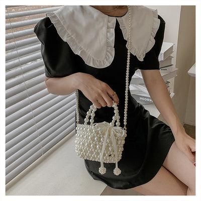 Bolso Mensajero de Perlas con Cadena Elegante para Mujer - Image 22