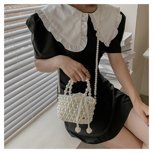 Bolso Mensajero de Perlas con Cadena Elegante para Mujer - Image 22