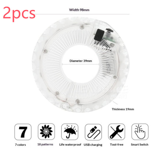 Luz LED para Ruedas de Bicicleta de Equilibrio - Accesorios de Seguridad Nocturna - Image 8
