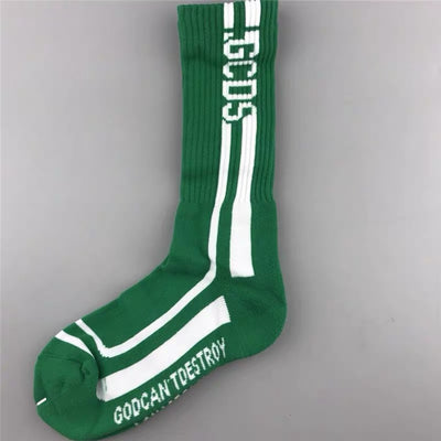 Calcetines Deportivos Altos de Algodón Puro con Letras - Image 11