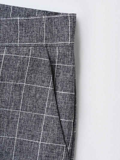 Chaleco y Pantalón de Vestir a Cuadros para Hombre - Conjunto Ejecutivo de 2 Piezas - Image 15