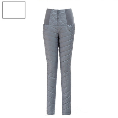 Pantalón Acolchado Cintura Alta para Mujer - Abrigo Térmico de Algodón - Image 7