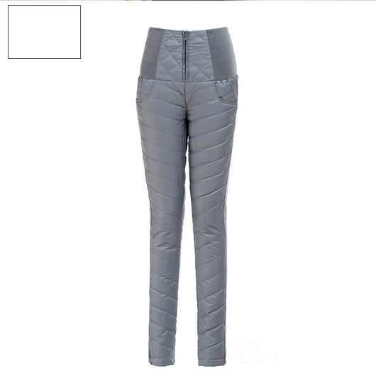 Pantalón Acolchado Cintura Alta para Mujer - Abrigo Térmico de Algodón - Image 7