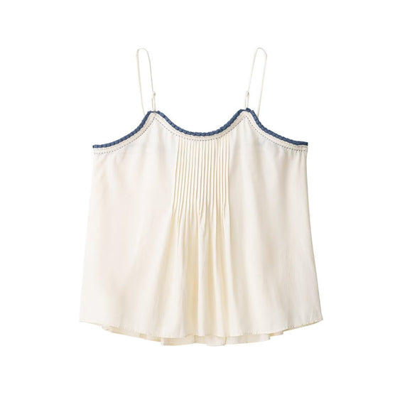 Blusa Tanque Elegante de Diseño Europeo para Mujer - Versátil y Sofisticada