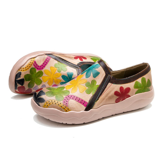 Zapatos Retro Estampados para Mujer - Cómodos, Livianos y Hechos a Mano