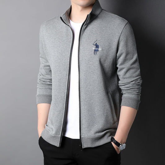 Chaqueta Casual de Algodón con Cierre y Bordados para Hombre - Image 2