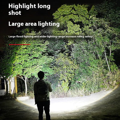 Luz Frontal LED para Bicicleta de Montaña - Doble Haz Ajustable USB Tipo-C - Image 4