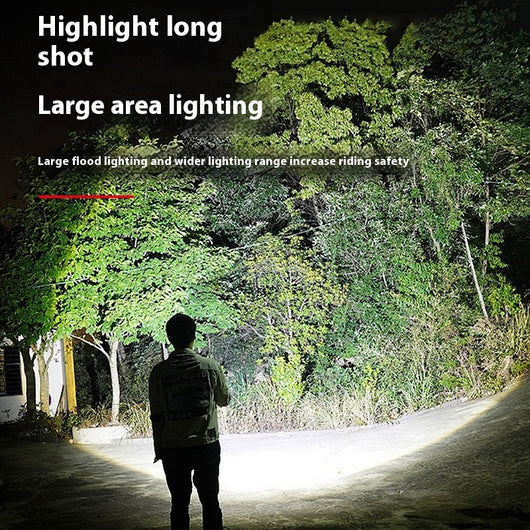 Luz Frontal LED para Bicicleta de Montaña - Doble Haz Ajustable USB Tipo-C - Image 4