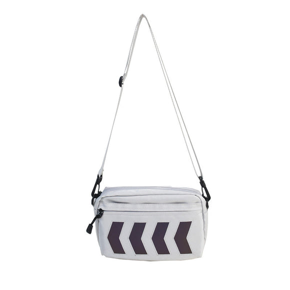 Bolsa de Herramientas Reflectante Tide - Mochila Casual Coreana con Bandolera
