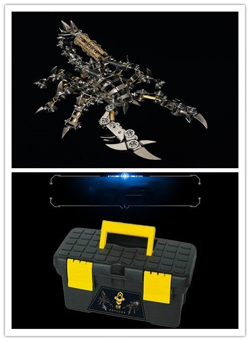 Tiranosaurio Rex Mecánico de Metal - Modelo de Ensamblaje Avanzado - Image 5