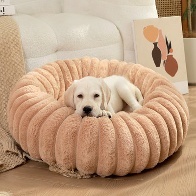 Cama Térmica Redonda de Felpa para Gatos y Perros - Nido Acogedor Invierno - Image 9