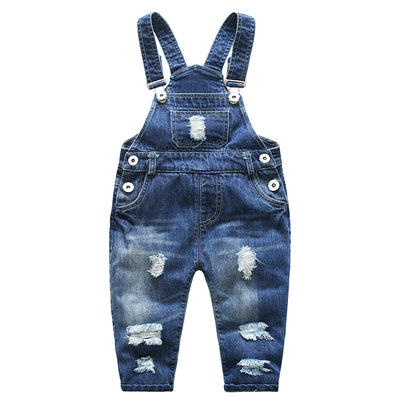 Pantalones Vaqueros Infantiles con Tirantes Ajustables - Image 4
