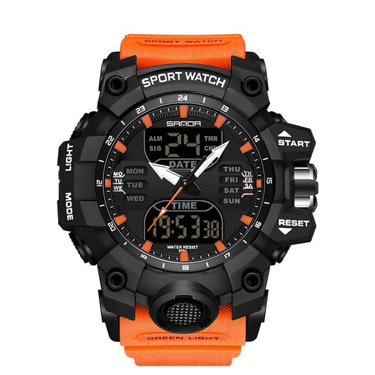 Reloj Despertador Multifuncional con Luz Verde y Sensor Fotoeléctrico - Resistente al Agua y Golpes - Image 12