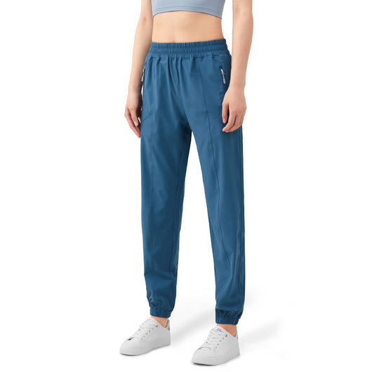 Pantalones Deportivos Cintura Alta con Bolsillos Laterales para Mujer - Ajuste Fitness Melocotón - Image 12