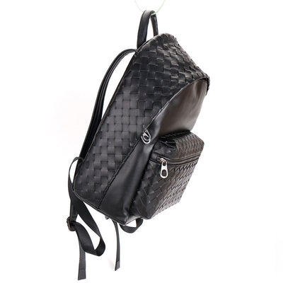 Mochila Escolar Tejida de Gran Capacidad para Hombre - Image 2