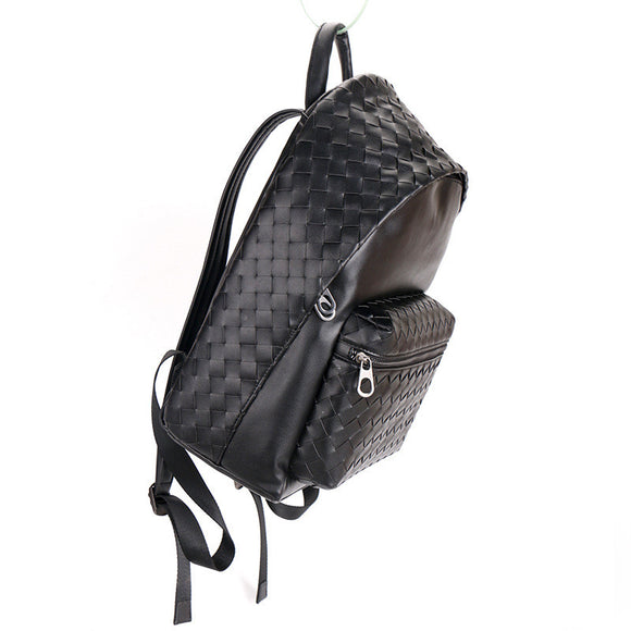 Mochila Escolar Tejida de Gran Capacidad para Hombre