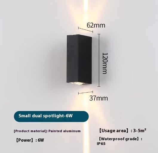 Lámpara de Pared Exterior Doble Artística - Luz Impermeable para Fachadas y Escaleras - Image 5