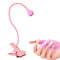 Lámpara UV de Cuello Flexible con Pinza para Uñas de Gel y Pegamento