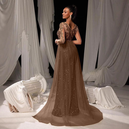 Vestido de Fiesta con Encaje para Mujer - Elegancia Nocturna - Image 2