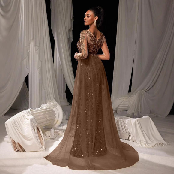 Vestido de Fiesta con Encaje para Mujer - Elegancia Nocturna