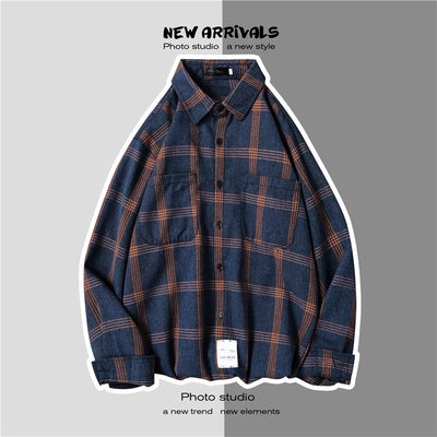 Abrigo Retro de Cuadros para Hombre - Estilo Suelto y Personalidad - Image 6