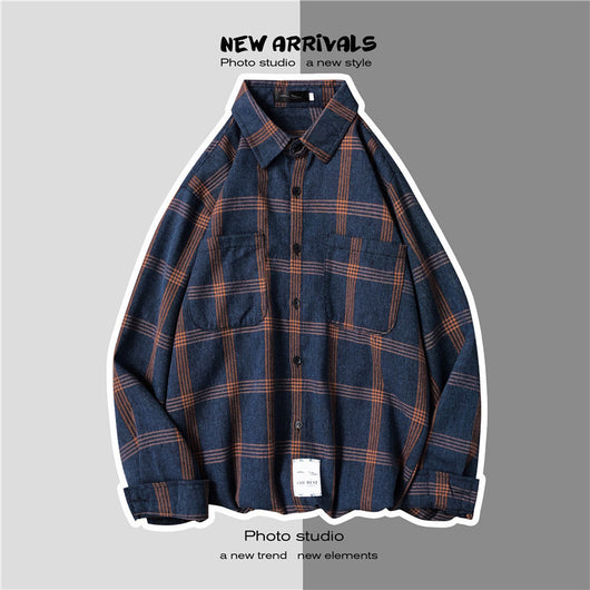 Abrigo Retro de Cuadros para Hombre - Estilo Suelto y Personalidad - Image 6