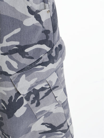 Pantalones Cargo Anchos Estilo Camuflaje Retro para Mujer - Image 12