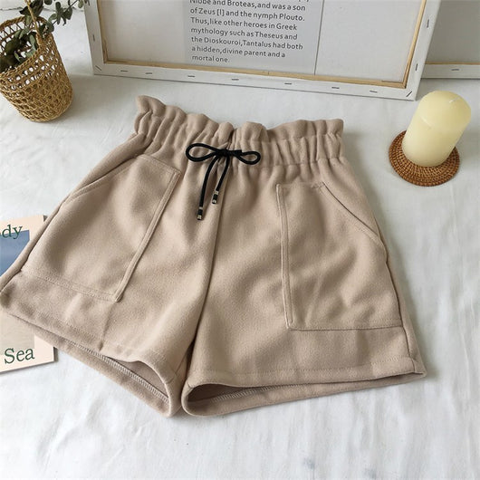 Shorts Tipo Falda Cintura Alta Pierna Ancha Estilo A-Line - Image 8