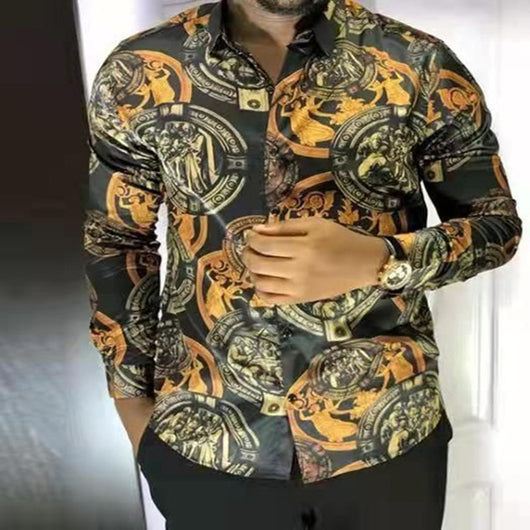 Camisa Casual Entallada de Manga Larga para Hombre - Image 27