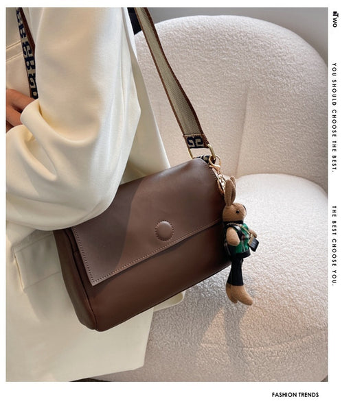 Bolso Bandolera Cuadrado Mini Retro Otoño-Invierno con Correa Ancha - Image 22