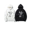 Sudadera con Capucha Estampado Conejo Graffiti para Mujer - Talla Plus