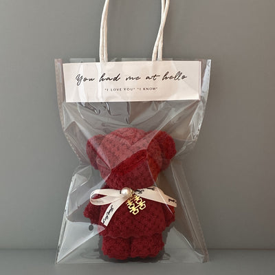 Toalla de Felpa Coral con Osito en Bolsa de Regalo - Image 16