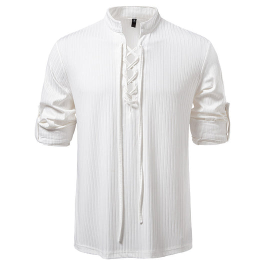 Playera Casual de Manga Larga con Cordón Ajustable para Hombre - Image 15