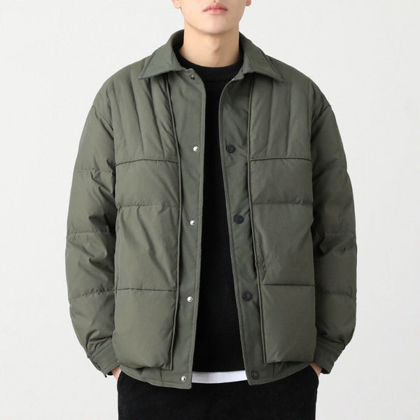 Chaqueta de Plumas Ligera para Hombre - Casual y Versátil