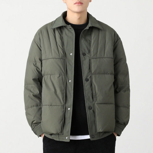 Chaqueta de Plumas Ligera para Hombre - Casual y Versátil