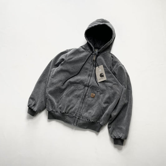 Chaqueta Hoodie con Cierre y Detalles Desgastados para Hombre - Image 2