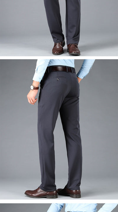 Pantalones Casuales Ejecutivos Stretch Corte Recto para Hombre - Image 23