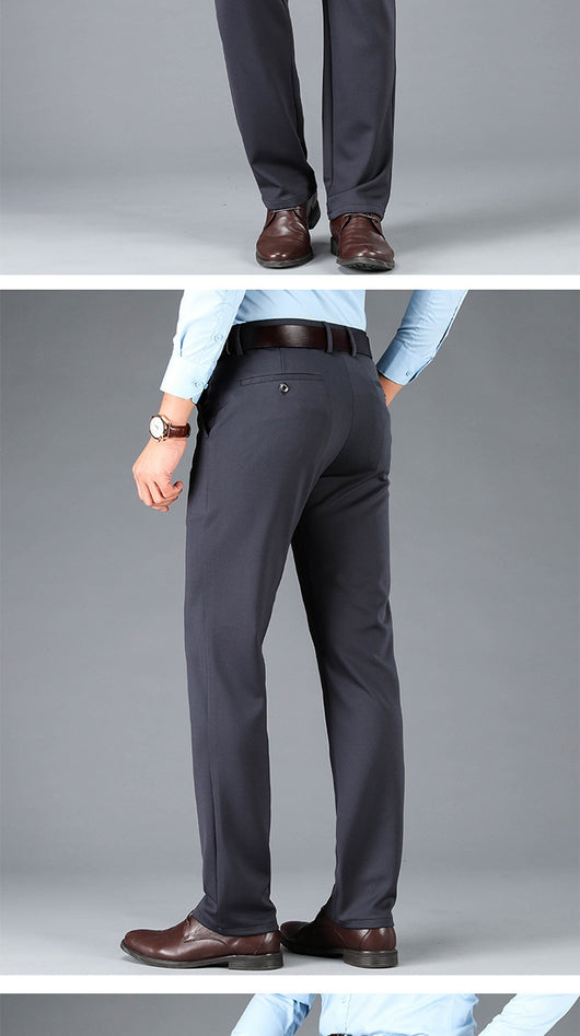 Pantalones Casuales Ejecutivos Stretch Corte Recto para Hombre - Image 23