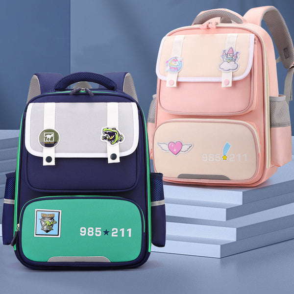 Mochila Escolar Estilo Británico Ligera y Resistente